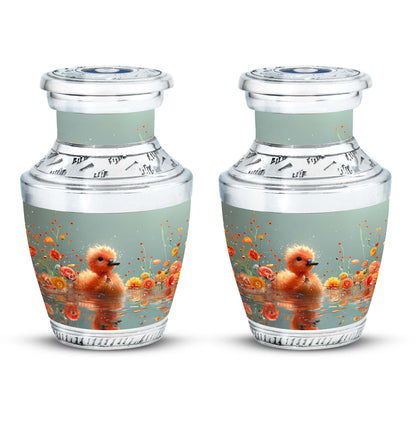 Personalized Flower Keepsake Urn for Human Ashes - 10-inch, 200 cu in - Yatskia