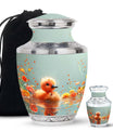 Baby Duck Memorial Urn Combo Set - Large And Keepsake Ashes Urn