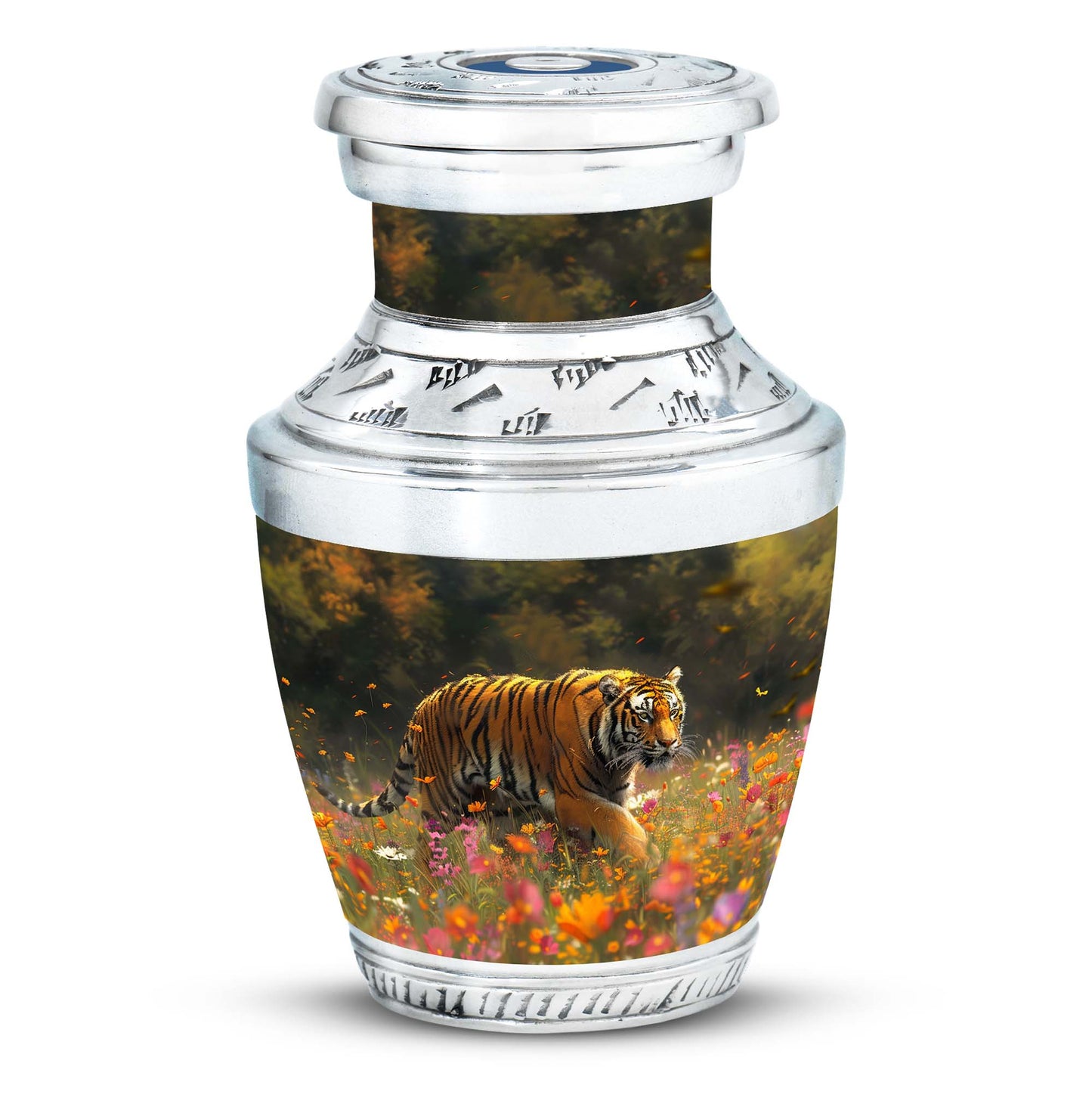 Personalized Tiger Keepsake Urn for Human Ashes - 10-inch, 200 cu in - Yatskia