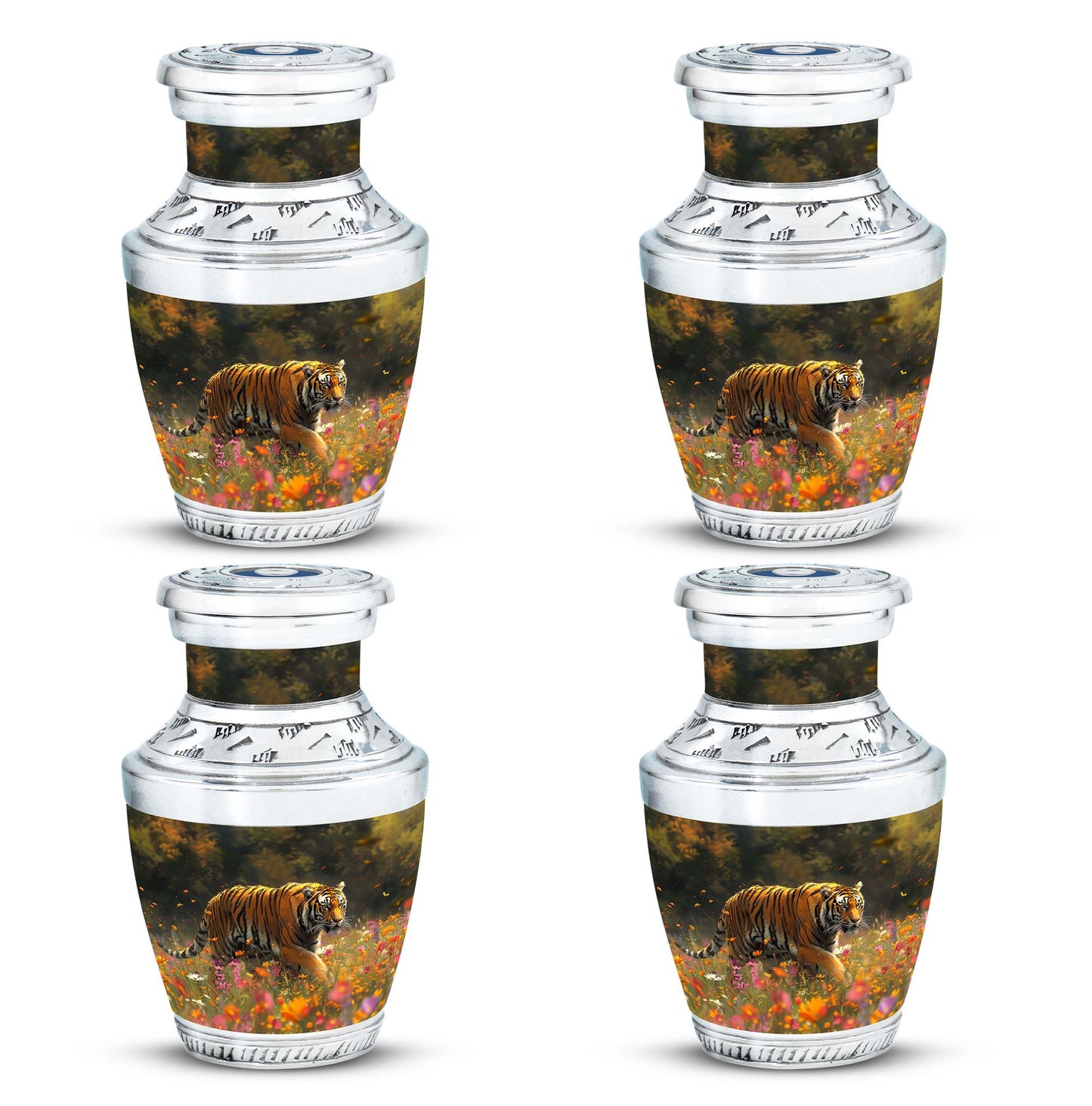 Personalized Tiger Keepsake Urn for Human Ashes - 10-inch, 200 cu in - Yatskia