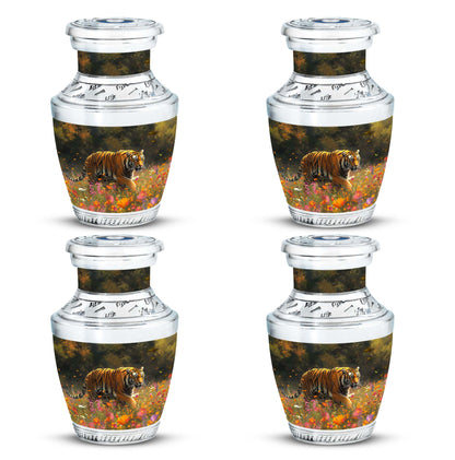 Personalized Tiger Keepsake Urn for Human Ashes - 10-inch, 200 cu in - Yatskia