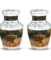 Bengal Tiger Urn Combo Set  - Large & Keepsake Urn Set For Funeral