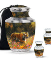 Bengal Tiger Urn Combo Set  - Large & Keepsake Urn Set For Funeral