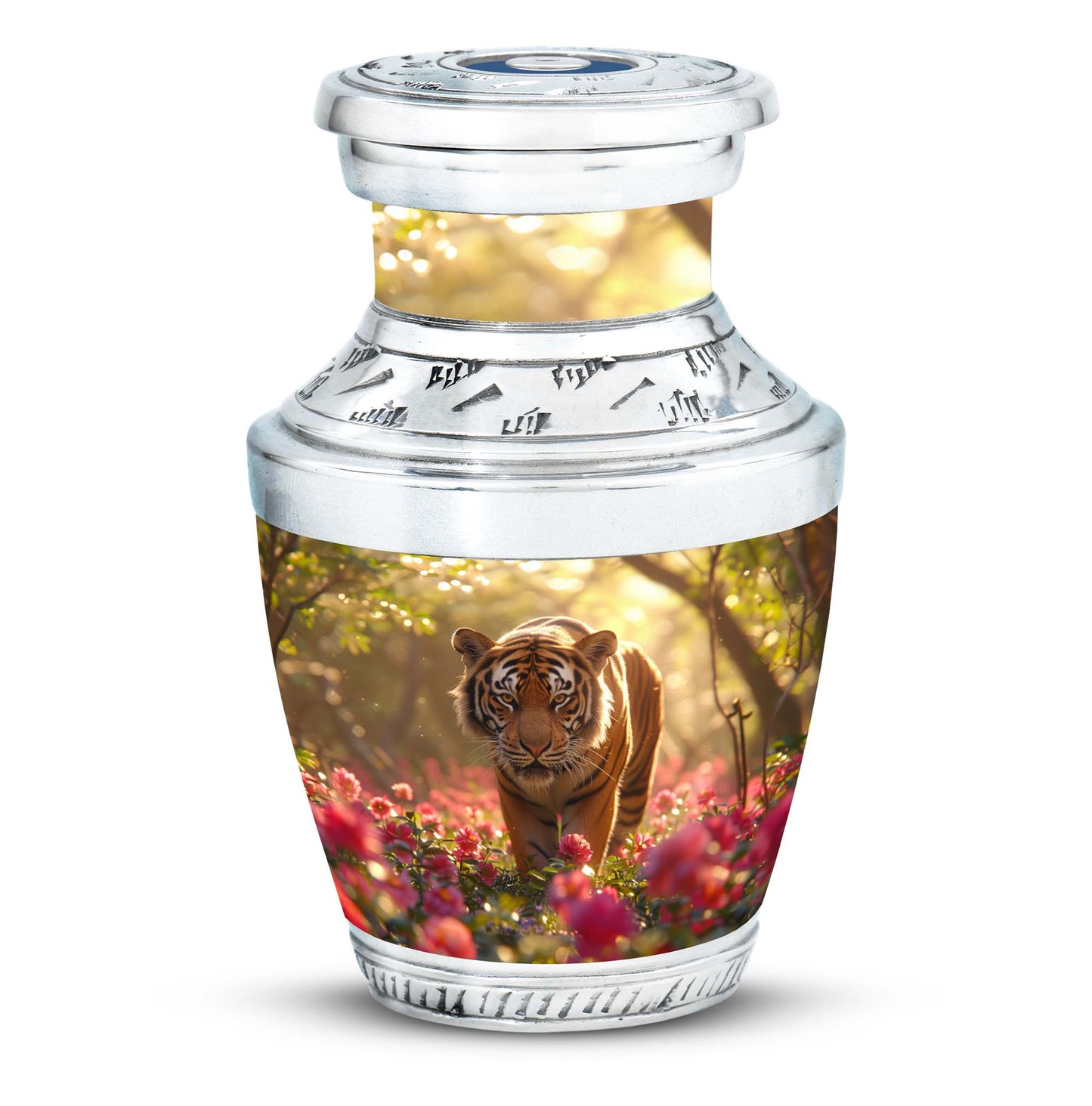 Personalized Tiger Cremation Urn for Human Ashes - 10-inch, 200 cu in - Yatskia