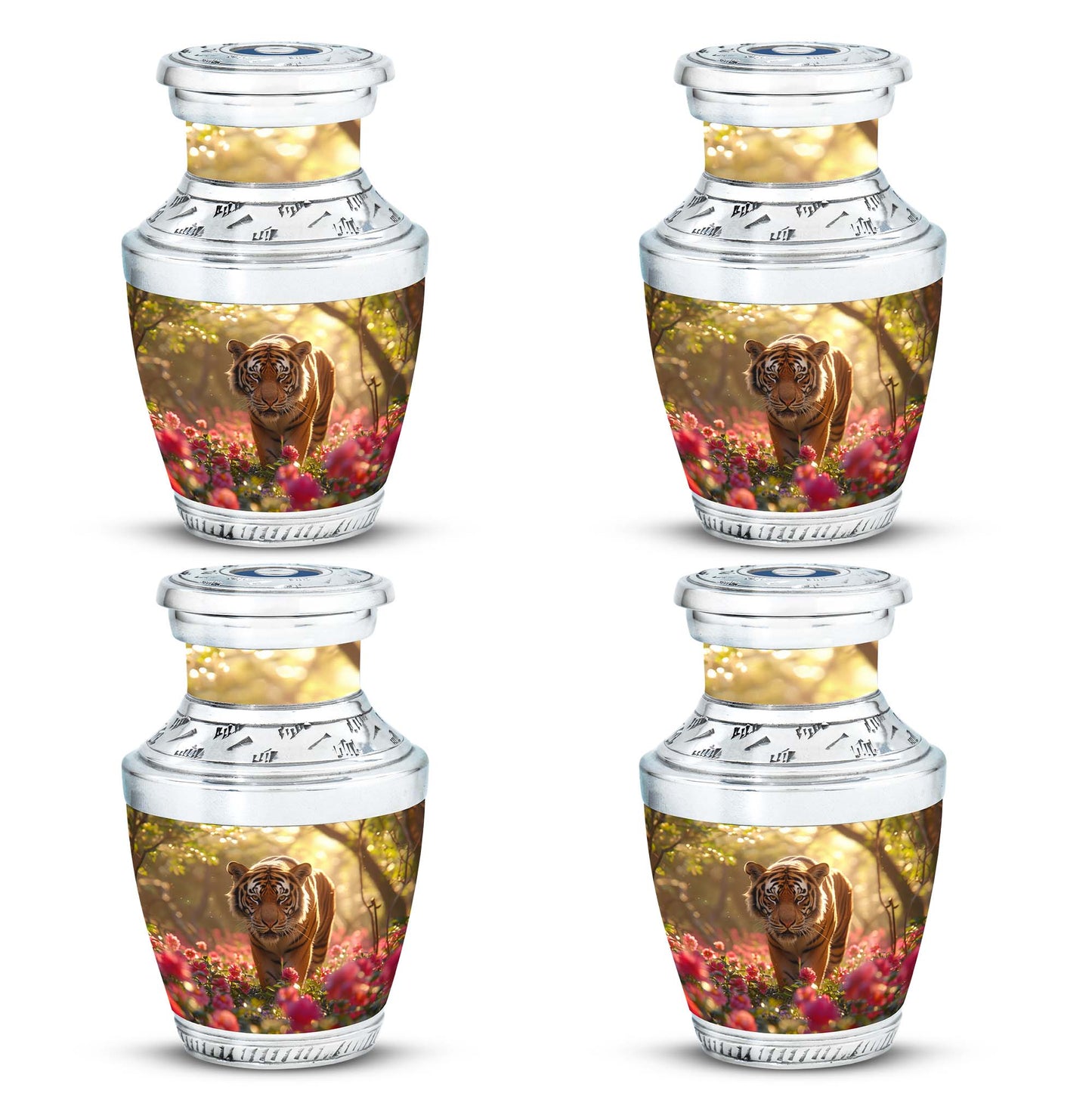 Personalized Tiger Cremation Urn for Human Ashes - 10-inch, 200 cu in - Yatskia