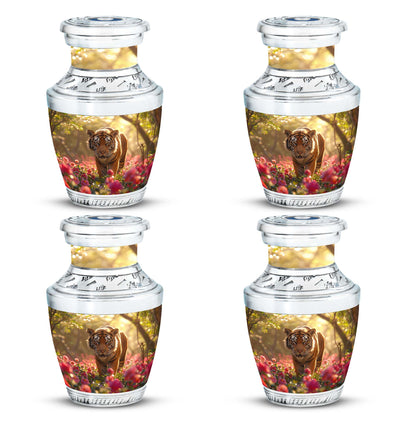 Personalized Tiger Cremation Urn for Human Ashes - 10-inch, 200 cu in - Yatskia