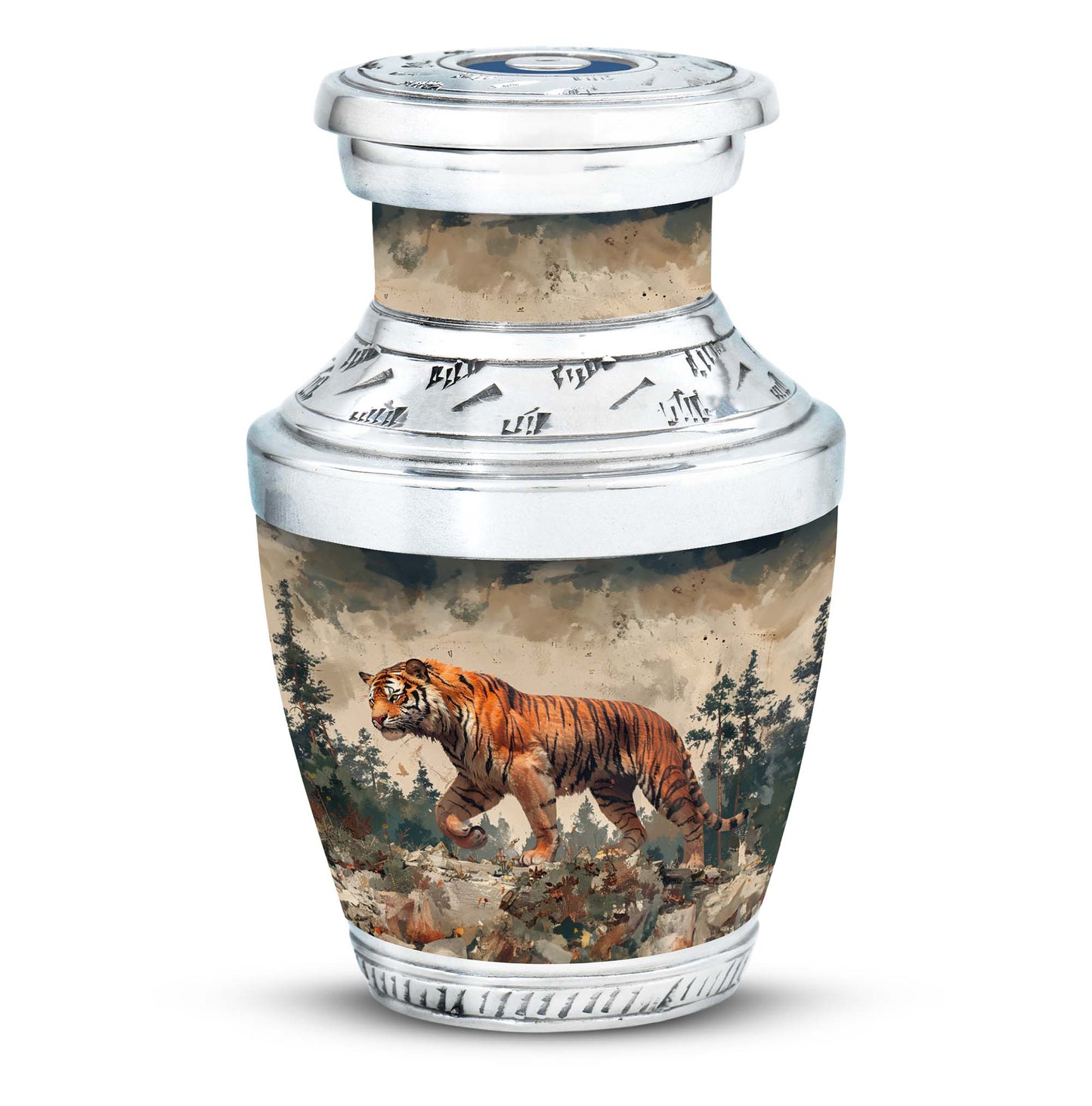 Personalized Tiger Cremation Urn for Adults - 10-inch, 200 cu in - Yatskia