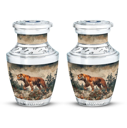 Personalized Tiger Cremation Urn for Adults - 10-inch, 200 cu in - Yatskia