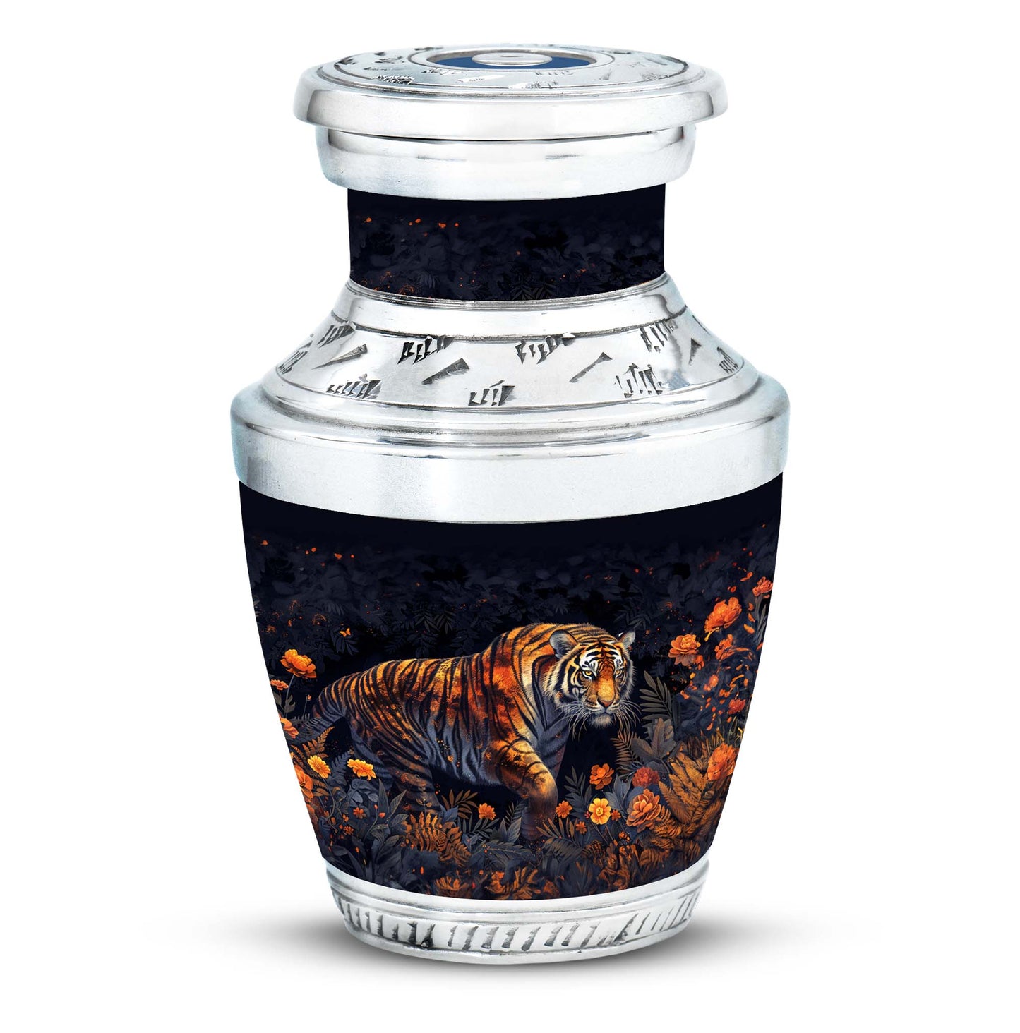 Personalized Tiger Cremation Urn for Human Ashes - 10-inch, 200 cu in - Yatskia