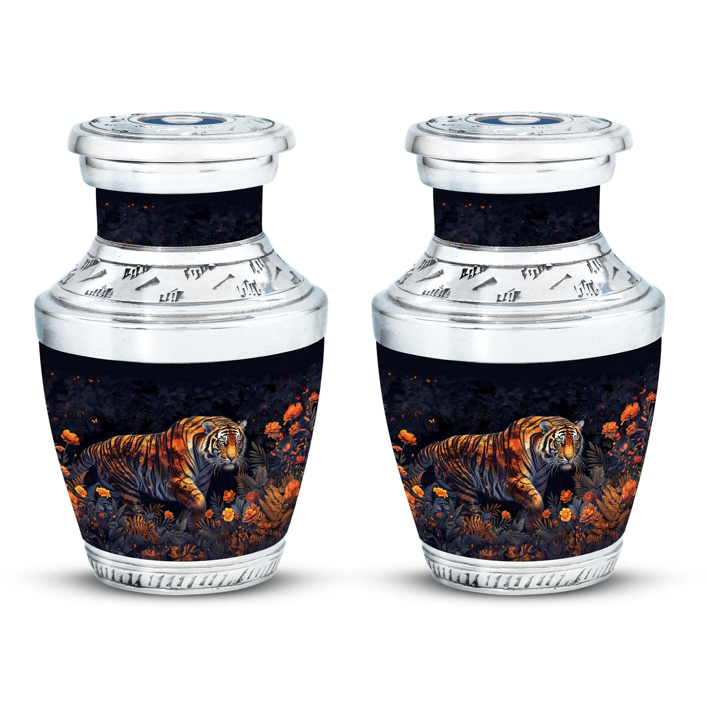 Personalized Tiger Cremation Urn for Human Ashes - 10-inch, 200 cu in - Yatskia