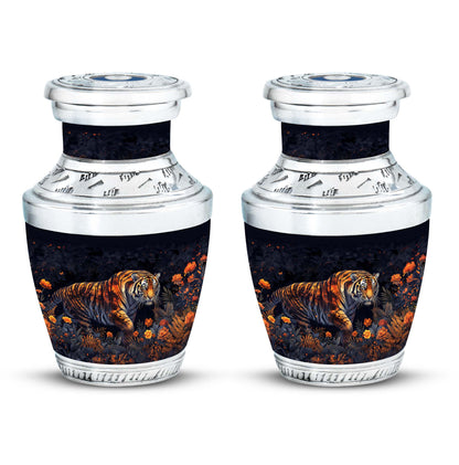Personalized Tiger Cremation Urn for Human Ashes - 10-inch, 200 cu in - Yatskia