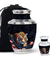 Hungry Black Tiger Cremation Urn - Burial Urn For Ashes