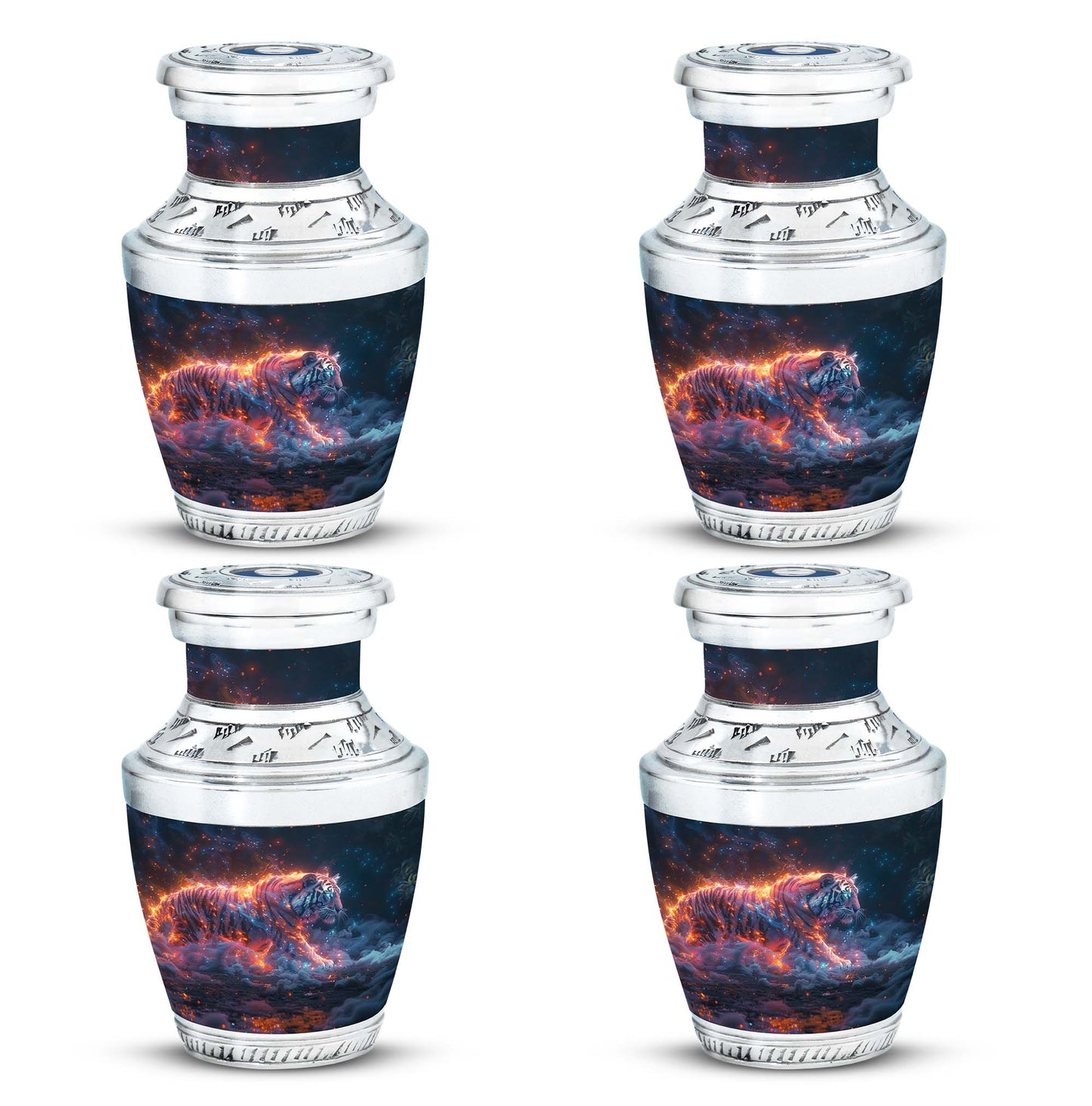 Personalized Tiger Cremation Urn for Adult - 10-inch, 200 cu in - Yatskia