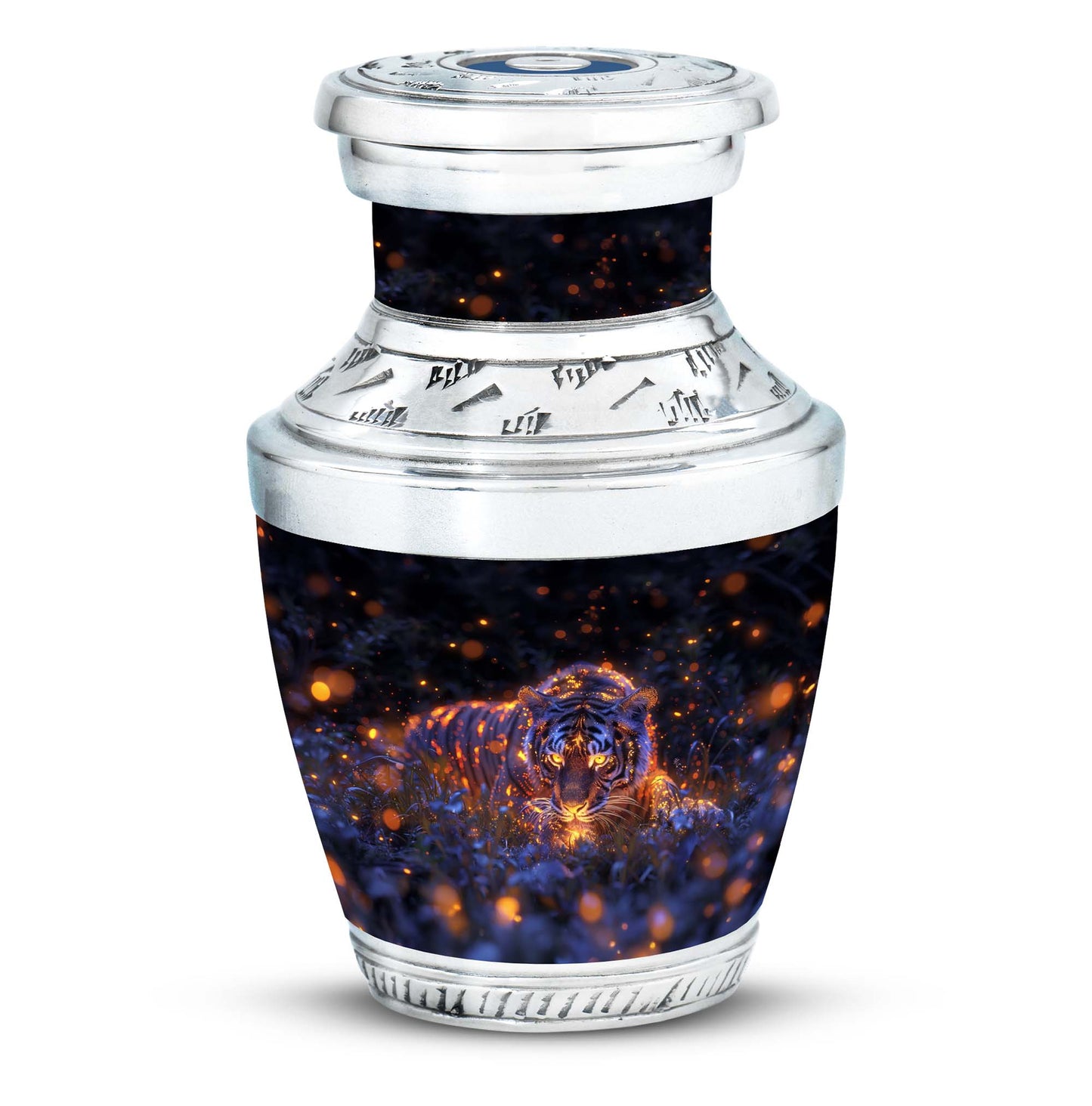 Personalized Tiger Cremation Urn for Mom - 10-inch, 200 cu in - Yatskia