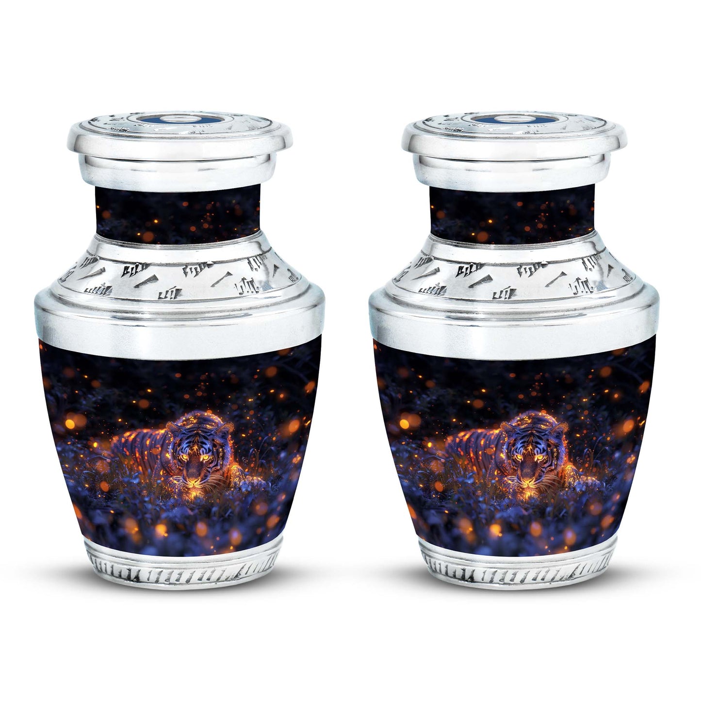 Personalized Tiger Cremation Urn for Mom - 10-inch, 200 cu in - Yatskia