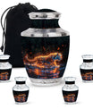 Tiger Cremation Urn - Artistic Black Decorative Urn For Hunan Ashes