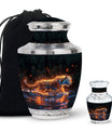 Tiger Cremation Urn - Artistic Black Decorative Urn For Hunan Ashes