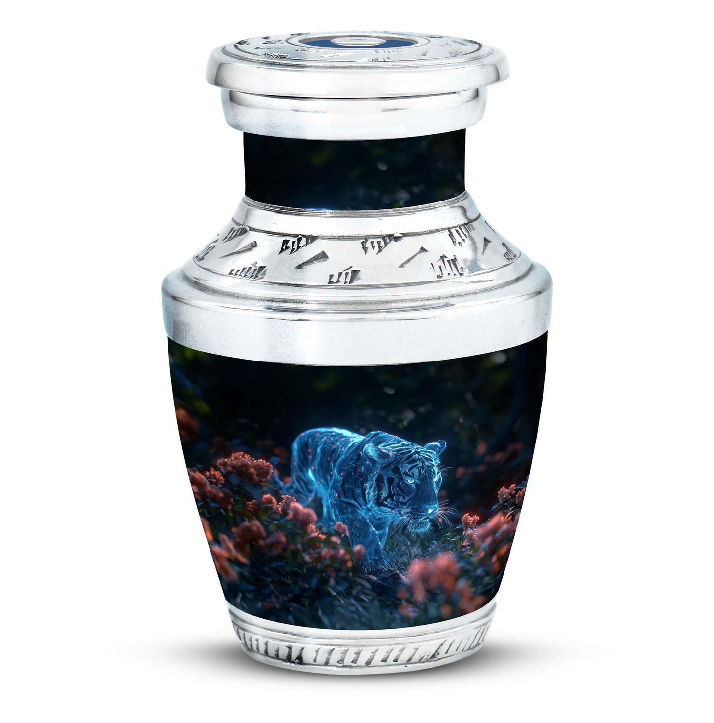 Personalized Tiger Keepsake Urn for Human Ashes - 10-inch, 200 cu in - Yatskia