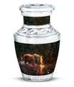 Black Tiger Cremation Urn with Artistic Design - Unique Urn for Ashes