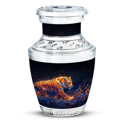 Personalized Tiger Cremation Urn for Mom - 10-inch, 200 cu in - Yatskia