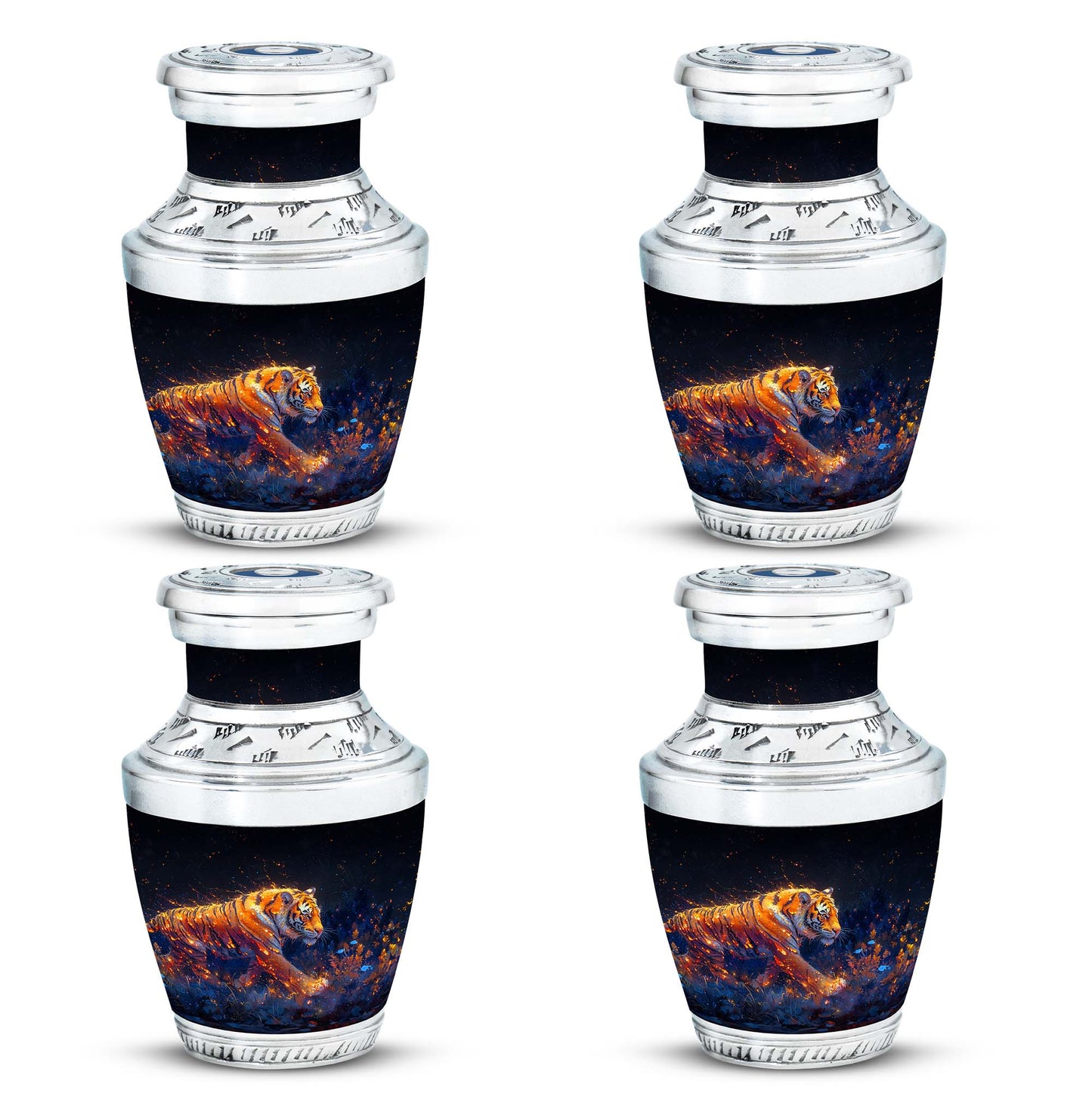Personalized Tiger Cremation Urn for Mom - 10-inch, 200 cu in - Yatskia