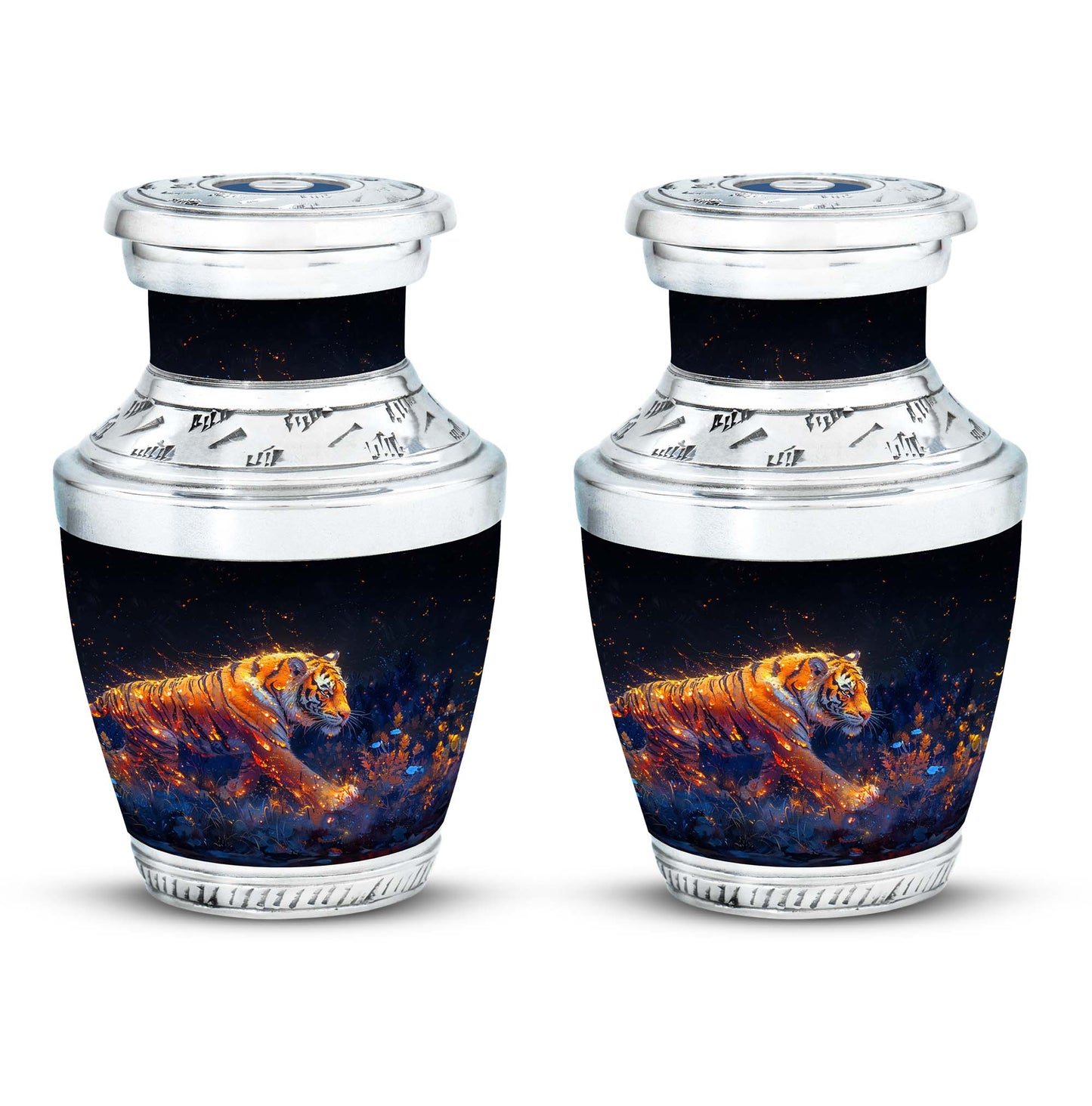 Personalized Tiger Cremation Urn for Mom - 10-inch, 200 cu in - Yatskia