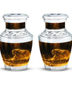 Golden Tiger Burial Urn for Ashes – Elegant Memorial Urn For Dad & Mom