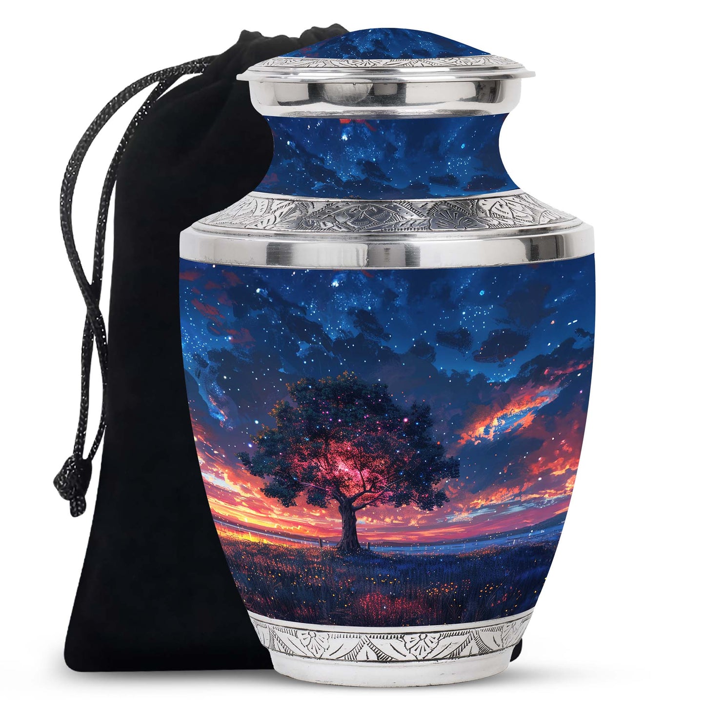 Personalized Tree of Life Cremation Urn for Human Ashes - 10-inch, 200 cu in - Yatskia