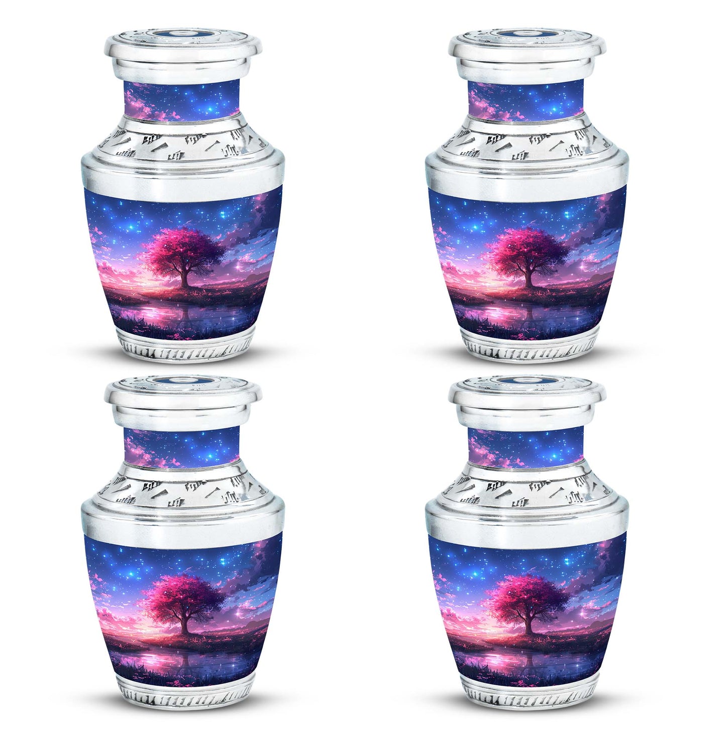 Pink Personalized Pink Cremation Urn for Women - 10-inch, 200 cu in - Yatskia