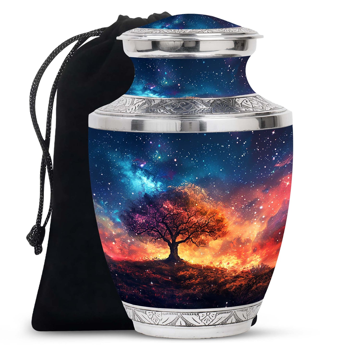 Personalized Tree of Life Keepsake Urn for Women - 10-inch, 200 cu in - Yatskia