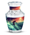 Surfing Man In Ocean - Decorative Unique Urn For Ashes Adult Male