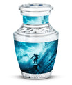 Midnight Surf Odyssey - Large Urn Memorial, Funeral Cremation Urn