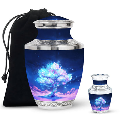 Mystical Tree Memorial Urn for Nature Lovers Cremation Keepsake