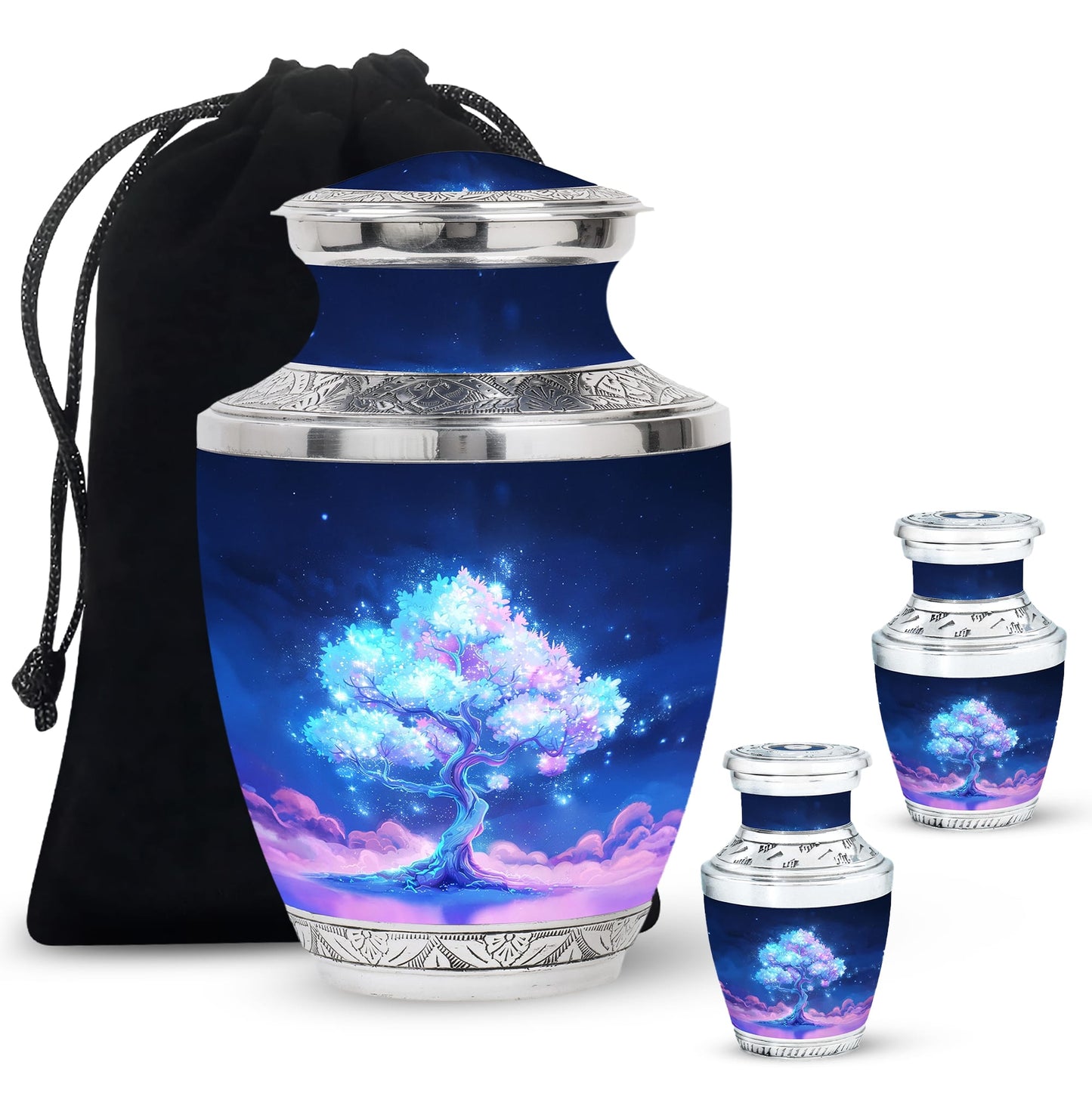 Mystical Tree Memorial Urn for Nature Lovers Cremation Keepsake