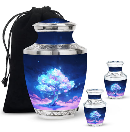 Mystical Tree Memorial Urn for Nature Lovers Cremation Keepsake