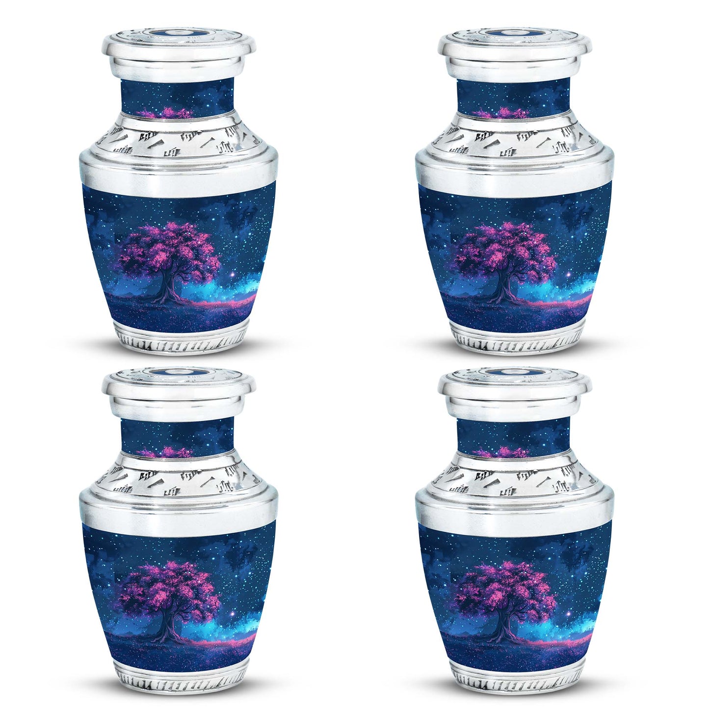 Pink Personalized Star Cremation Urn for Women - 10-inch, 200 cu in - Yatskia