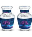 Night Pink Tree Cremation Urn - Beautiful Night Sky Burial Urn For Women