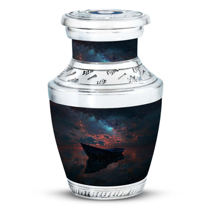 Personalized Boat Memorial Urn for Human Ashes - 10-inch, 200 cu in - Yatskia