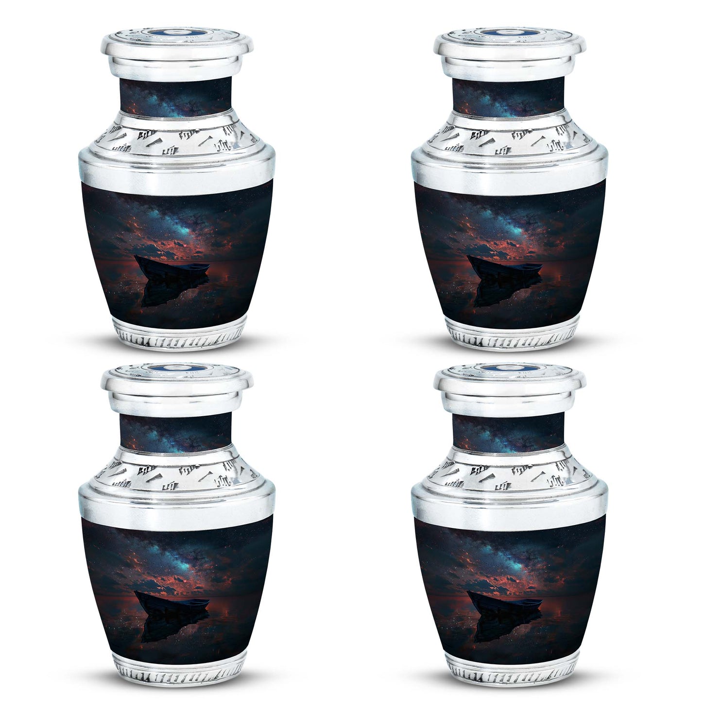 Personalized Boat Memorial Urn for Human Ashes - 10-inch, 200 cu in - Yatskia