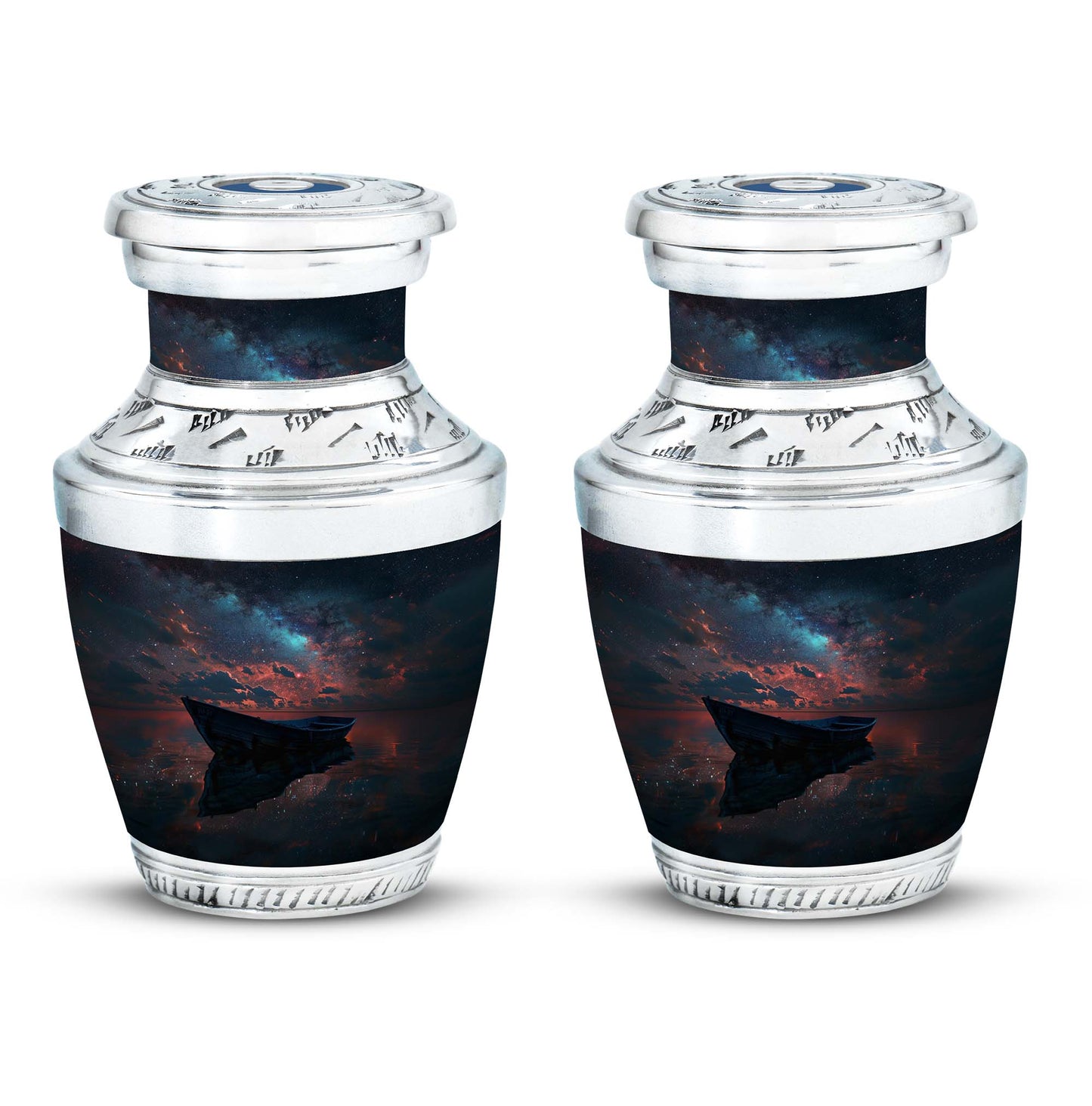 Personalized Boat Memorial Urn for Human Ashes - 10-inch, 200 cu in - Yatskia