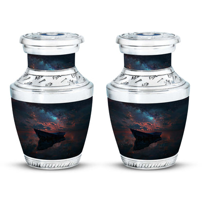 Personalized Boat Memorial Urn for Human Ashes - 10-inch, 200 cu in - Yatskia