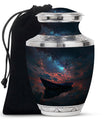 Boat Night Sky Urn – Celestial Vessel Design for Memorial Keepsakes