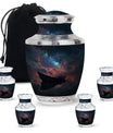 Boat Night Sky Urn – Celestial Vessel Design for Memorial Keepsakes