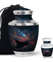 Boat Night Sky Urn – Celestial Vessel Design for Memorial Keepsakes