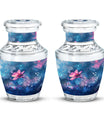 Beautiful Pink Flower Cremation Urn for Ashes - Decorative Unique Urn For Women