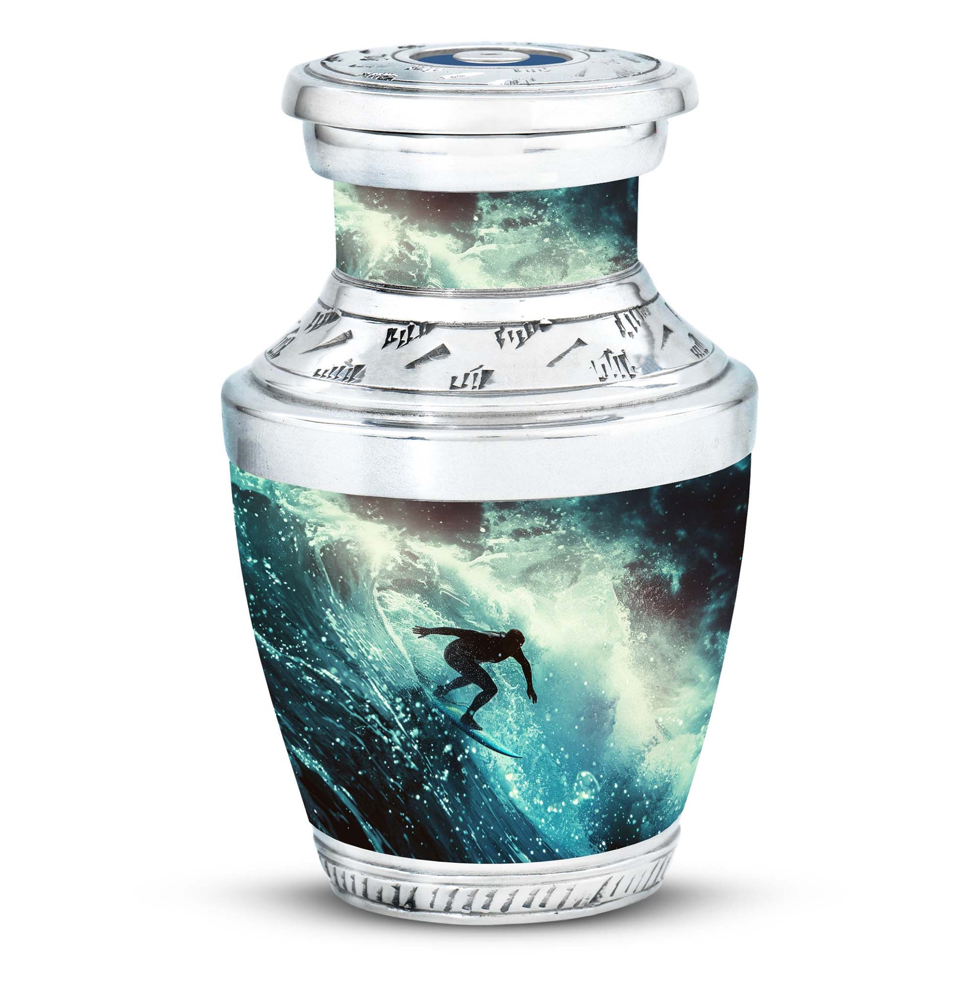 Surfer-Ocean Themed Cremation Urn - Urns For Ashes Large