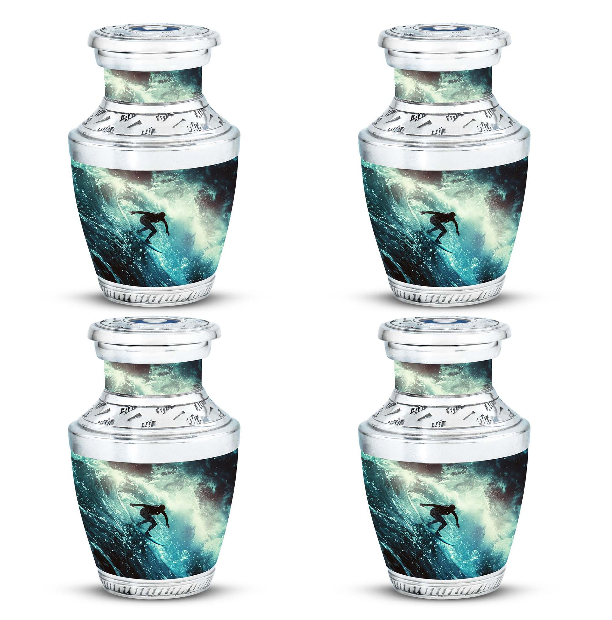 Surfer-Ocean Themed Cremation Urn - Urns For Ashes Large