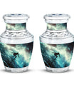 Surfer-Ocean Themed Cremation Urn - Urns For Ashes Large
