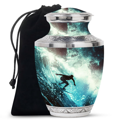 Personalized Ocean Cremation Urn for Human Ashes - 10-inch, 200 cu in - Yatskia