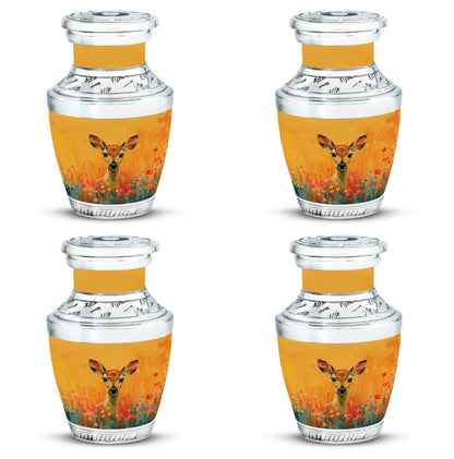 Personalized Deer Cremation Urn for Mom - 10-inch, 200 cu in - Yatskia